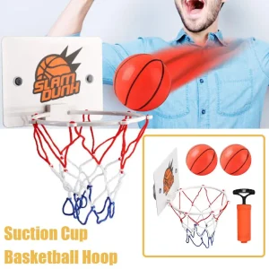 Alternative view of Mini basketkorgsset för inomhusbruk med sugpropp – lekset för barn