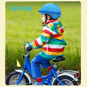 Justerbar barnhjälm för cykel, skateboard och skridskor – 2–9 år, havsmotiv (storlek S)