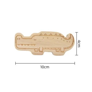 Trä-dinosaurie väggkrok – söt barnrumsdekor och nyckel-/klädkrok