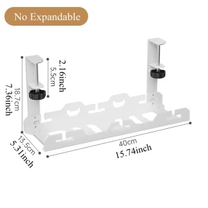 Under skrivbordet kabelränna utan borr – tvåhåls kabelkanal och kabelorganisator