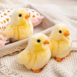 12 cm söt gul kycklinggosedjur – mjukt plushdjur, perfekt som_present