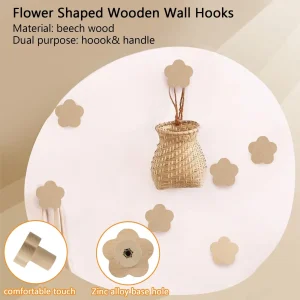 Djurformad träkrok – väggkrok i trä för nycklar, kläder och köksförvaring