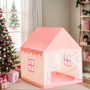 Prinsess-sagotält: hemlig lekplats för barn – portabelt husformat lek-tält