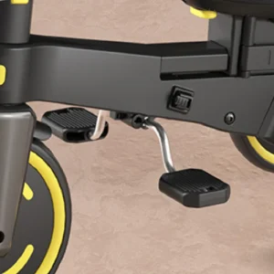 9-i-1 barntricycle med avtagbart räcke och justerbart tak – lärande cykel för småbarn