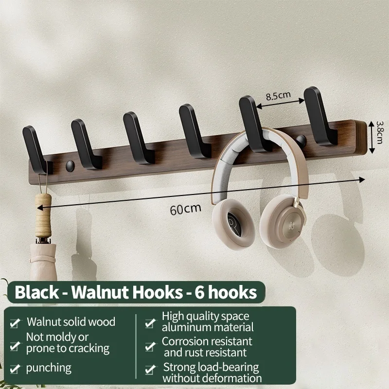wood A black 6hooks