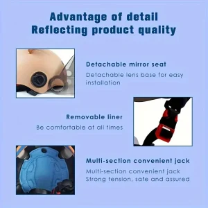 Barnhjälm med björnmotiv – lätt ABS-skal, justerbar passform 48–54 cm