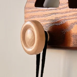 Praktiska väggmonterade bilformade träkrokar – dekorativa dubbla nyckelkrokar i vintage stil