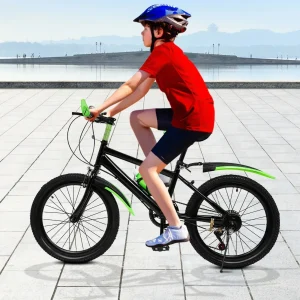 Barnmountainbike 20 tum, 7 växlar – justerbar sadelhöjd för 8–12 år