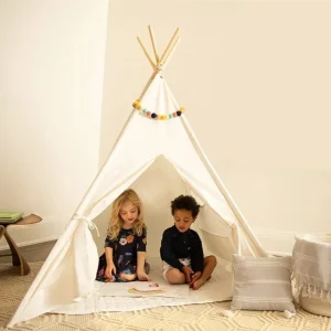1,35 m Barn-Tält – Teepee Lekerum för Barn, Portabelt Tipi/Teepee