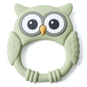 1 st Silikon‑teether för bebis – Teething Toy med djurmotiv, livsmedelsklassad silikon