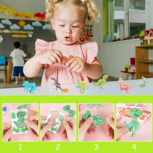 30 st 3D-skum pussel med djur – Montessori-inspirerade DIY-leksaker och pusselset