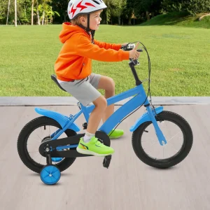 14‑tums barncykel med stödhjul och justerbar sadel – för 2–6 år