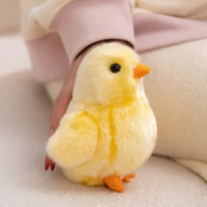 12 cm söt gul kycklinggosedjur – mjukt plushdjur, perfekt som_present