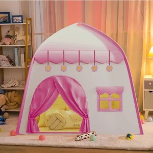 Barnens lekstält i slottstil – blått med stjärndesign