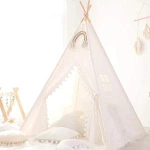 1,6 m / 1,3 m Barn-tält Teepee Lekhus Wigwam Inomhus, Portabelt