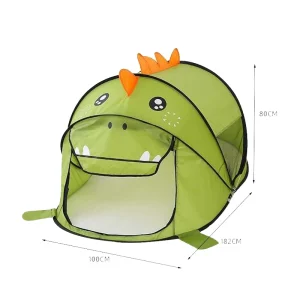 Barn Pop-Up Lek Tält med Djurmotiv – Inomhus- & Utomhuslek