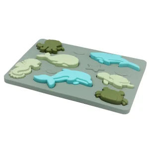 Silikon ABC-pussel med stora och små bokstäver