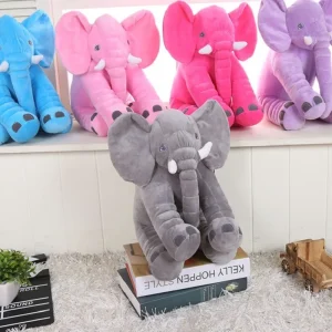 40/60 cm Elefant Plyschkudde – mjukt gosedjur för bebis och barn