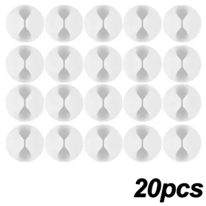 Mini kabelorganisatör – självhäftande kabelhållare för USB-laddning, skrivbord och bil (5/50 st)