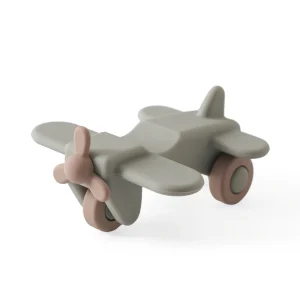 Bebisleksak: Montessori-silikonbil 0–12 månader – 4-i-1 fordon (sopbil, ambulans, brandbil, dumpbil)