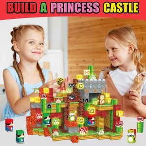 Alternative view of Magnetiska byggklossar i kubform – DIY modulära block för barn