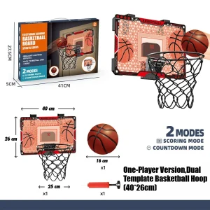 8 typer av nya barnbasketställ för inomhushängning – utan borrning, med poängräknare