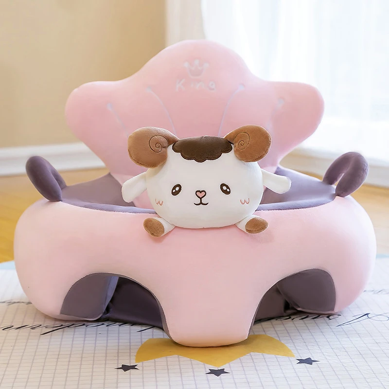 Mjukt plush-överdrag till babysits-stol med tecknat djurmotiv 7 Mjukt plush-överdrag till babysits-stol med tecknat djurmotiv - Bild 7