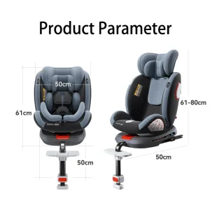 Bilbarnstol för barn 9–36 kg med ISOFIX och 360° rotation