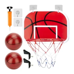 Interaktivt inomhusbasketset med två bollar – lekset för barn i vardagsrum och sovrum