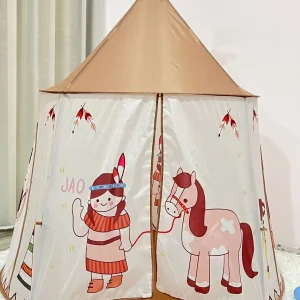 Barnens foldbara lekstuga – lätt att bära, lekhus för inomhus och utomhus, födelsedagspresent