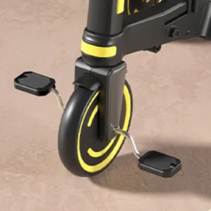 9-i-1 barntricycle med avtagbart räcke och justerbart tak – lärande cykel för småbarn