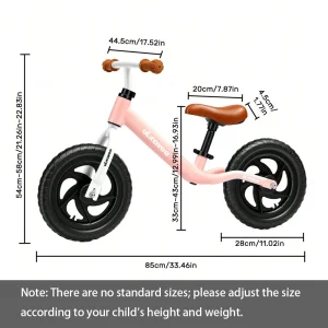Alternative view of Barnbalanscykel – balanscykel för 2–5 år, lätt gåcykel med justerbart säte för pojkar och flickor