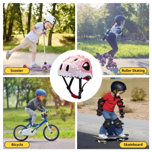 Barnhjälm med 3D‑dinosaurie – justerbar, ventilerad cykel- och skatehjälm 16 Barnhjälm med 3D‑dinosaurie – justerbar, ventilerad cykel- och skatehjälm