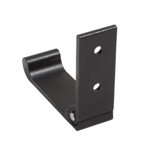 Fällbar vägg-/dörrkrok av aluminiumlegering – rosttålig enkrok för kläder, väskor och hattar