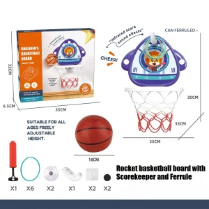 8 typer av nya barnbasketställ för inomhushängning – utan borrning, med poängräknare