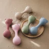 Rattles musikalisk leksak i silikon för bebis – maracas med björnmotiv och teether