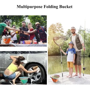 11/5/1 st Sand- och vattenlekset med hopfällbar hink – sommarleksaker för barn utomhus