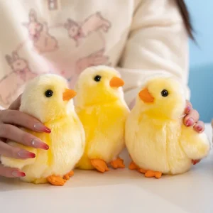 12 cm söt gul kycklinggosedjur – mjukt plushdjur, perfekt som_present