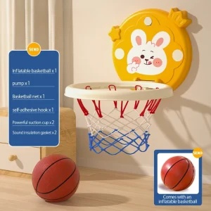 Barnens inomhusbasketkorg för kast – hopfällbar och väggmonterad – lekfullt barnpresent