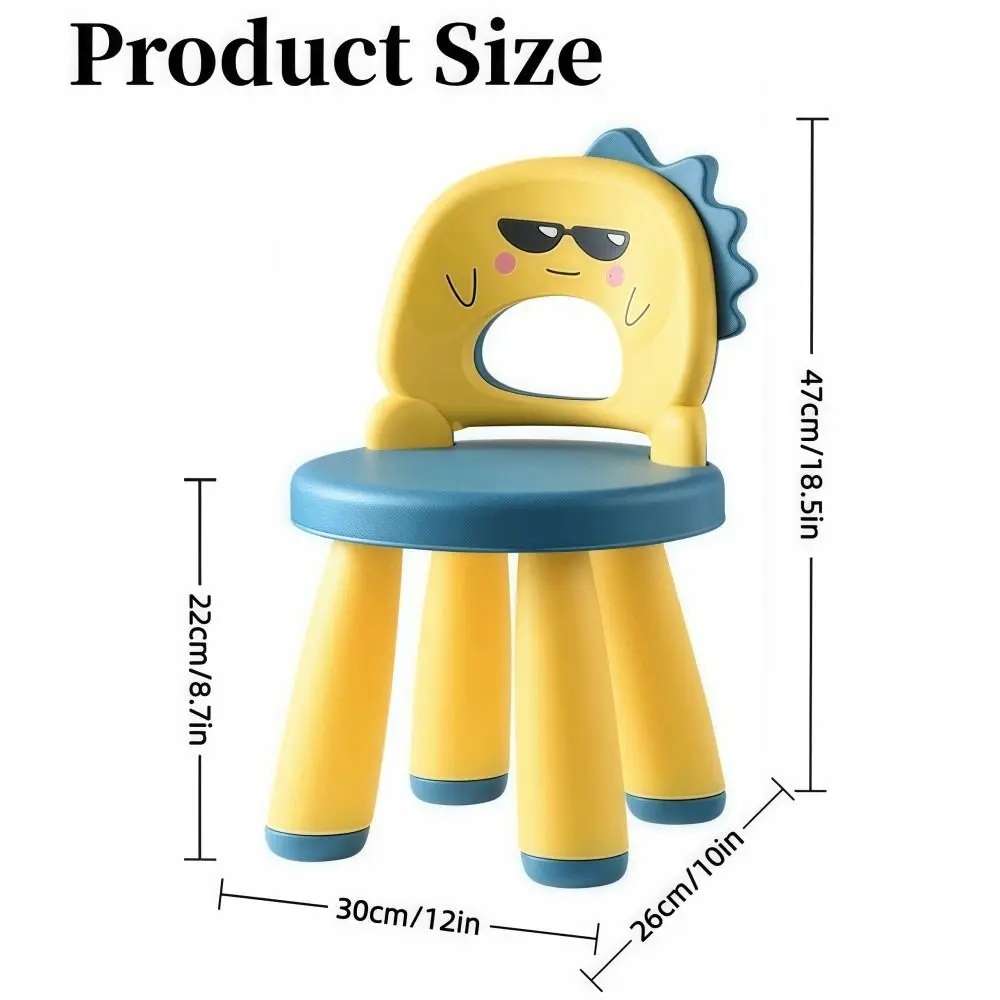 Hållbar dinosaurie-barnstol med ryggstöd – robust, halkfri och lättviktig för inomhus- och utomhusbruk 6 Hållbar dinosaurie-barnstol med ryggstöd – robust, halkfri och lättviktig för inomhus- och utomhusbruk - Bild 6