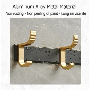 Borrfri uppgradering: justerbar bredd och tjocklek – dörrkrok, klädkrok för badrum och kök (6-pack)