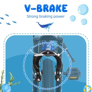 Barncykel 20 tum för 6–9 år – 6 växlar och dubbla V‑bromsar 10 Barncykel 20 tum för 6–9 år – 6 växlar och dubbla V‑bromsar