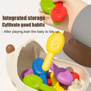 Igelkott Montessori-lärleksak för finmotorik, räknande och koncentration