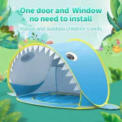 Babytält för strand med UV-skydd och inbyggd liten pool – pop up, bärbart skuggtält