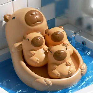 Söt kapybara-inspirerad vattenlek-leksak för bad och lek 13 Söt kapybara-inspirerad vattenlek-leksak för bad och lek