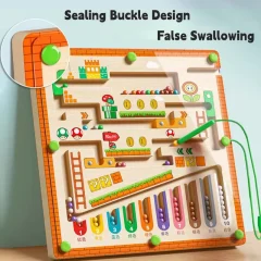 Ny 3D magnetisk labyrintboll – finmotorikövande pussel för förskolebarn 3–4 år