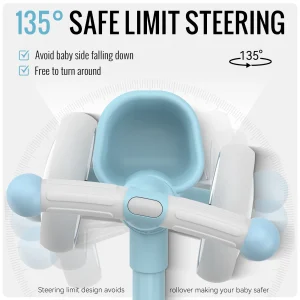 4-hjuls balanscykel för bebisar 12–24 månader – Pedalfri balanscykel för pojkar och flickor från 1 till 2 år