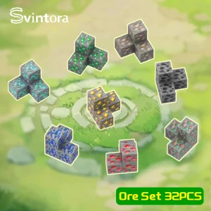 Magnetiska byggklossar – 32-delars magnetiskt blockset