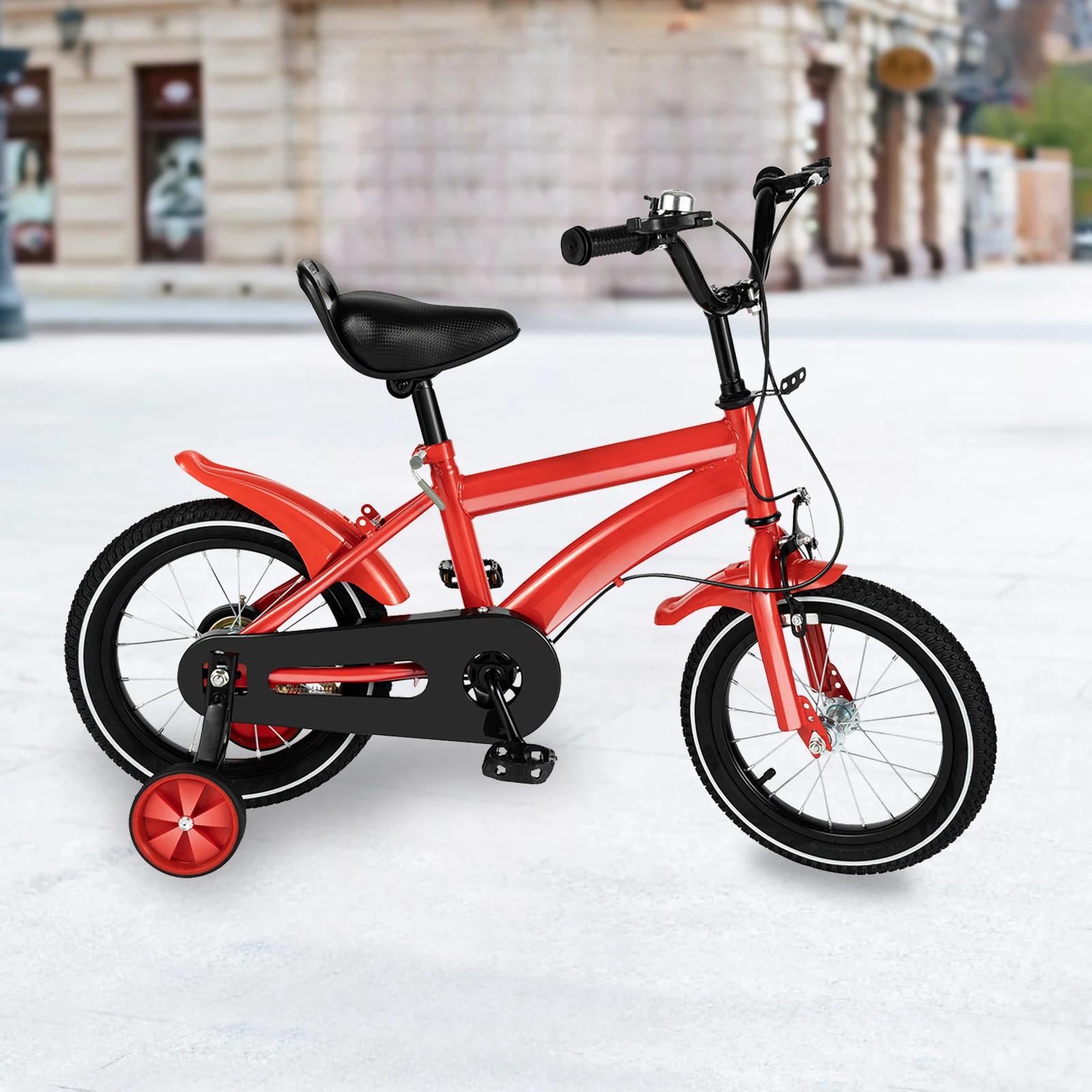 14-tums barncykel med stödhjul – justerbar sadel och armstöd, 7,67 kg 7 14-tums barncykel med stödhjul – justerbar sadel och armstöd, 7,67 kg - Bild 7