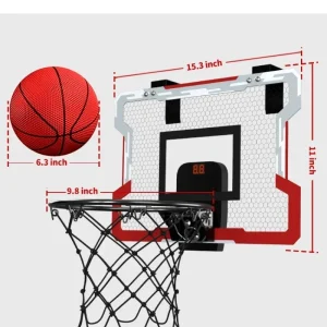 Mini basketkorg för barn – Dörr- eller väggmonterad basket med upphängd backboard